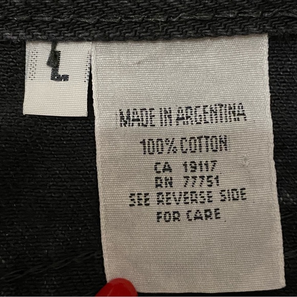 Vintage Betsey Johnson Jeans Black Denim Mini Skirt Sz L - Picture 6 of 9